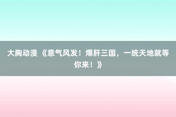 大胸动漫 《意气风发！爆肝三国，一统天地就等你来！》