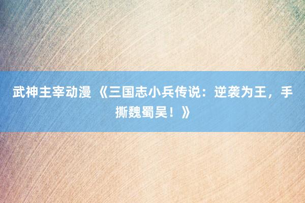 武神主宰动漫 《三国志小兵传说：逆袭为王，手撕魏蜀吴！》