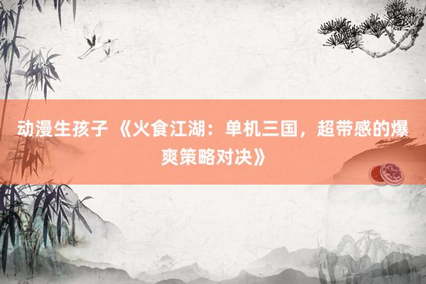 动漫生孩子 《火食江湖：单机三国，超带感的爆爽策略对决》