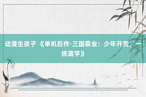 动漫生孩子 《单机巨作·三国霸业：少年开荒，一统寰宇》