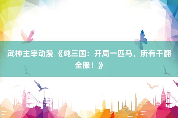 武神主宰动漫 《纯三国：开局一匹马，所有干翻全服！》