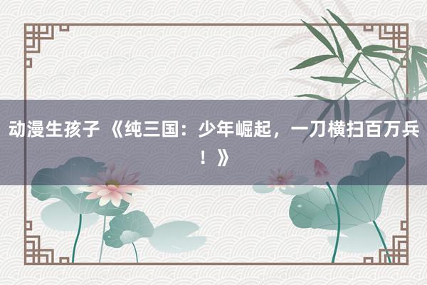 动漫生孩子 《纯三国：少年崛起，一刀横扫百万兵！》
